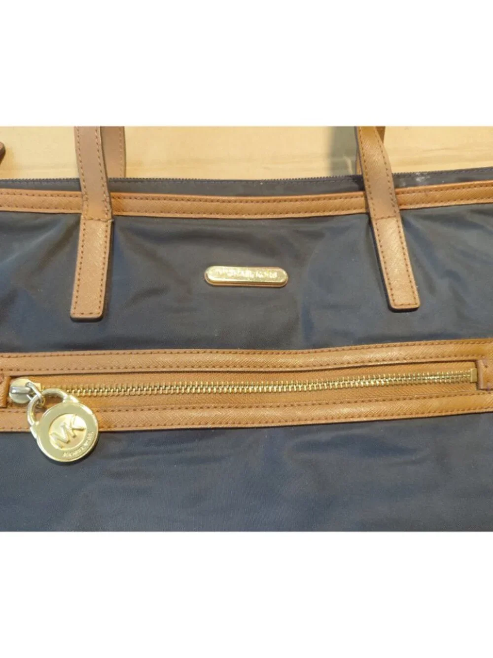 Michael Kors Black/Brown Nylon Bag